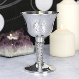 Silver Metal Pentagram Chalice