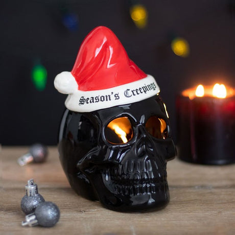 Seasons Creepings Skull Tealight Holder - at Gift Moments