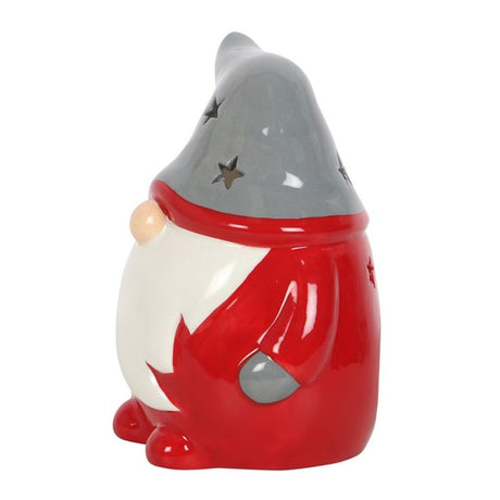 Red and Grey Gonk Tealight Holder - Candle Holders at Gift Moments