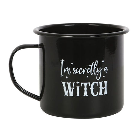 I'm Secretly A Witch Enamel Mug - Mugs at Gift Moments