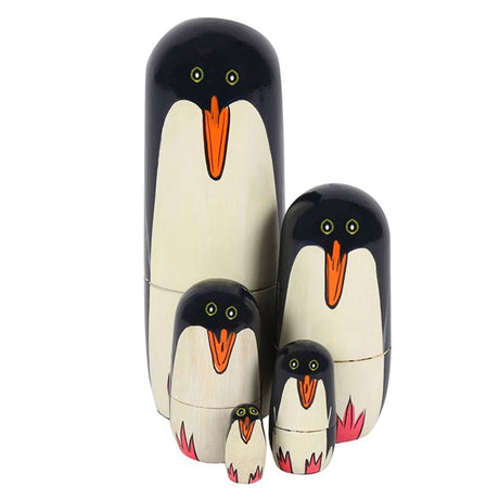 Unique Penguin Russian Nesting Doll Set - Ornaments at Gift Moments