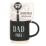 Dad Fuel Mug and Coffee Scoop Set: 2 - Mugs By Gift Moments