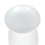 Elegant White Ceramic Buddha Face Oil Burner - Oil & Wax Burners at Gift Moments