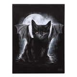 Bat Cat Canvas Plaque by Spiral Direct - at Gift Moments