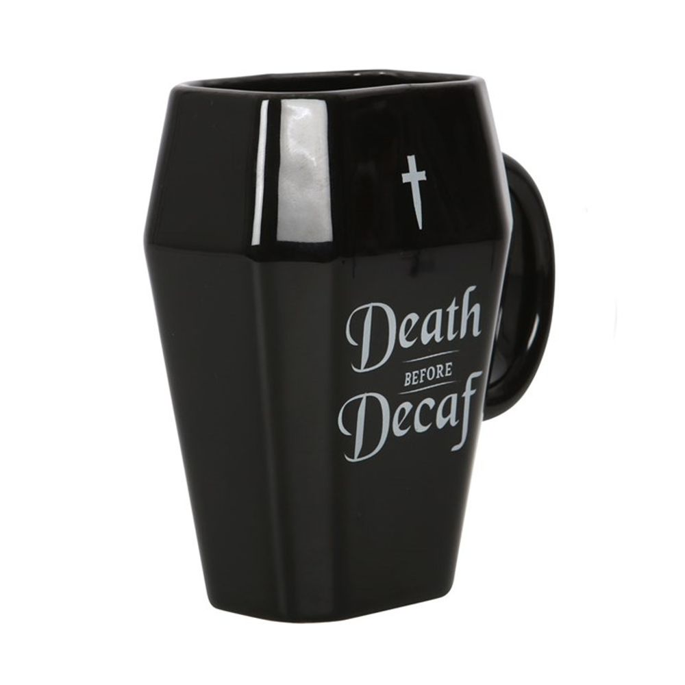 Death Before Decaf Coffin Mug - Mugs at Gift Moments