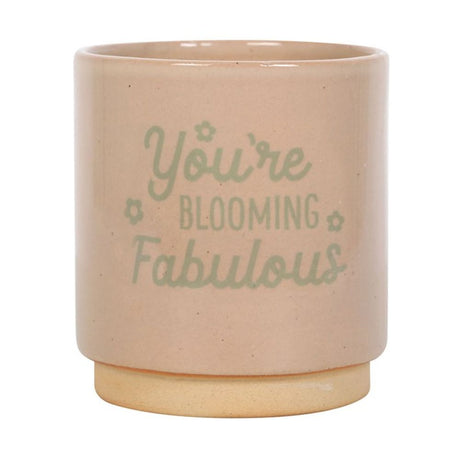 Cream Speckle Blooming Fabulous Plant Pot - Pots & Planters at Gift Moments