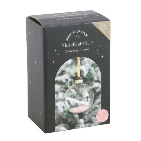 Rose Quartz Manifestation Christmas Bauble Kit - at Gift Moments