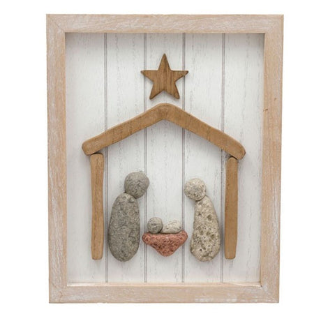 Pebble Nativity Wall Plaque - Signs & Plaques at Gift Moments