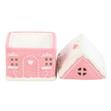 Pink Gingerbread House Oil Burner - Oil & Wax Burners at Gift Moments