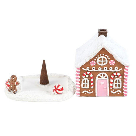 Pink Gingerbread House Incense Cone Burner - Incense Holders at Gift Moments