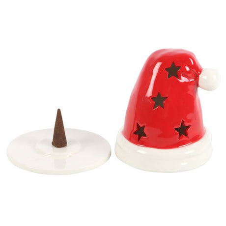 Santa Hat Incense Cone Burner and Tealight Holder - Oil & Wax Burners at Gift Moments