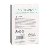 Pack of 12 Abundance Spell Candles - Candles at Gift Moments