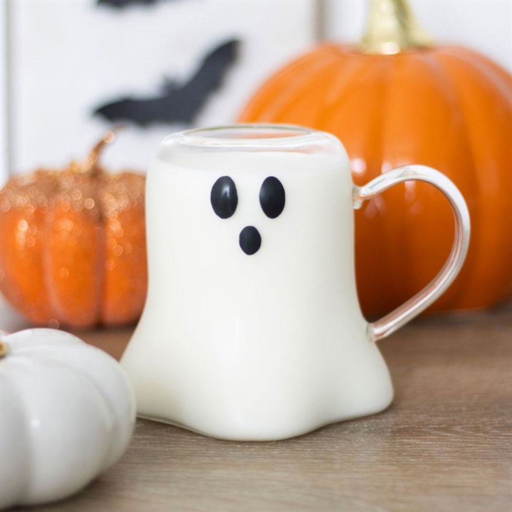 Ghost Shaped Glass Mug - Mugs at Gift Moments