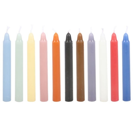 Mixed Colour Spell Candles - Pack of 12 - Candles at Gift Moments