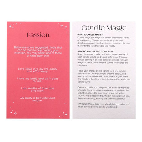 Passion Spell Candles - Pack of 12 - Candles at Gift Moments