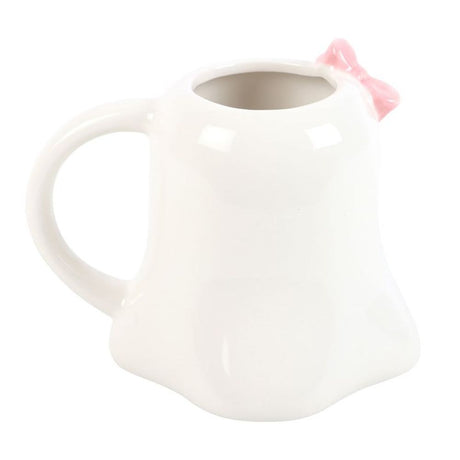 Miss Boo Ghost Shaped Mug with Bow - Mugs at Gift Moments