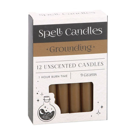 Grounding Spell Candles - Pack of 12 - Candles at Gift Moments