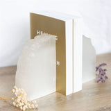 Selenite Crystal Bookends - Bookends at Gift Moments