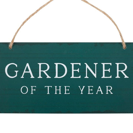 Gardener of the Year Hanging Sign - Signs & Plaques at Gift Moments