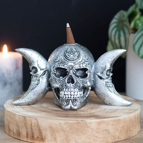 The Dark Goddess Backflow Incense Burner by Alchemy - Incense Holders at Gift Moments