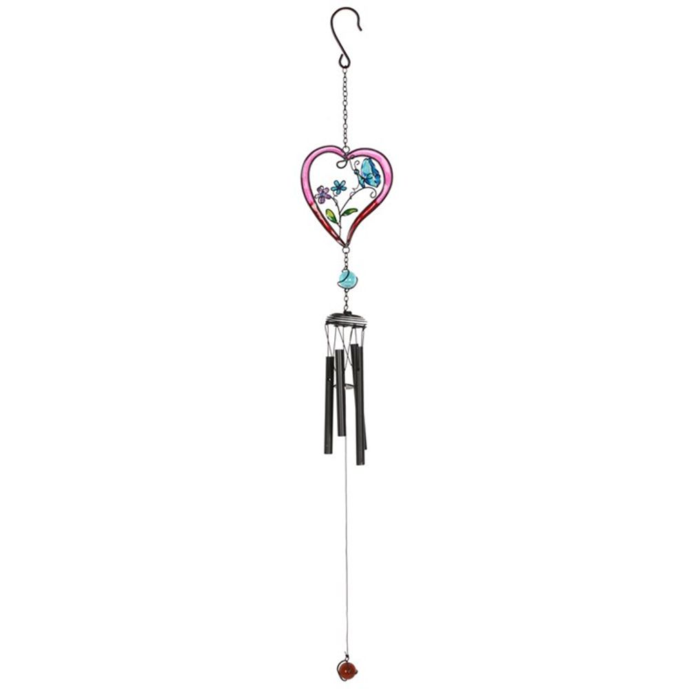 Red Heart Windchime – Handcrafted Elegance for Your Space - Wind Chimes at Gift Moments