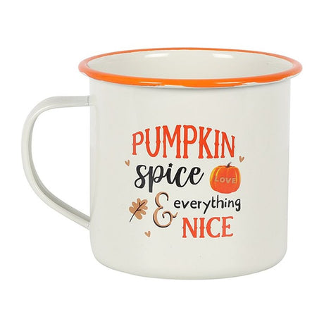 Pumpkin Spice Enamel Mug - Mugs at Gift Moments