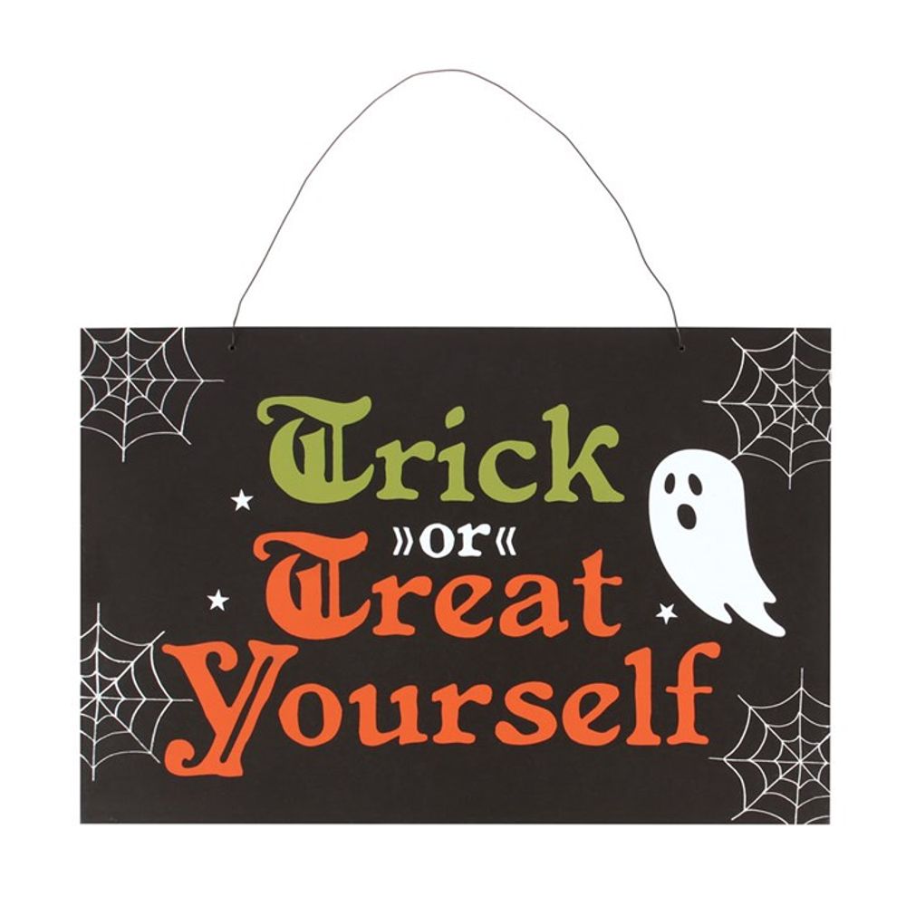 Trick or Treat Yourself Hanging Sign - Signs & Plaques at Gift Moments