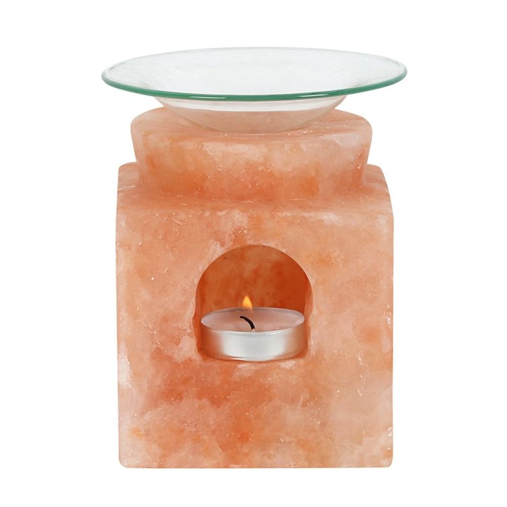 Cube Himalayan Salt Oil Burner - Oil & Wax Burners at Gift Moments