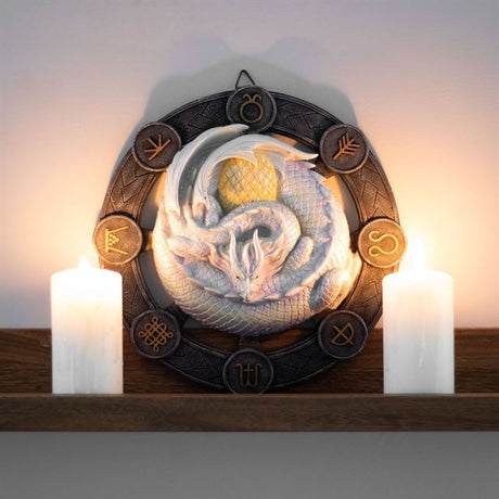 Ostara Dragon Resin Wall Plaque by Anne Stokes - at Gift Moments