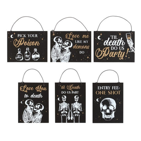 Til Death Do Us Party Mini Signs Set of 12 - at Gift Moments