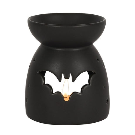 Black Bat Cut Out Oil Burner - Oil & Wax Burners at Gift Moments