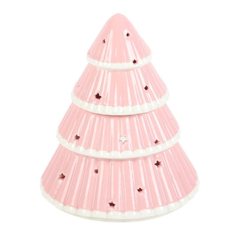 Pink Christmas Tree Oil Burner - Oil & Wax Burners at Gift Moments