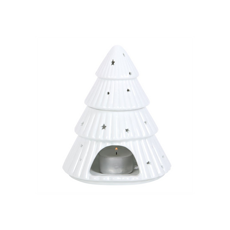 White Christmas Tree Oil Burner - Oil & Wax Burners at Gift Moments