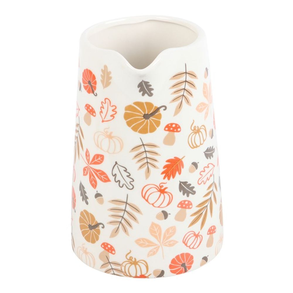 Autumn Leaves and Pumpkins Ceramic Flower Jug - Vases & Plant Pots at Gift Moments