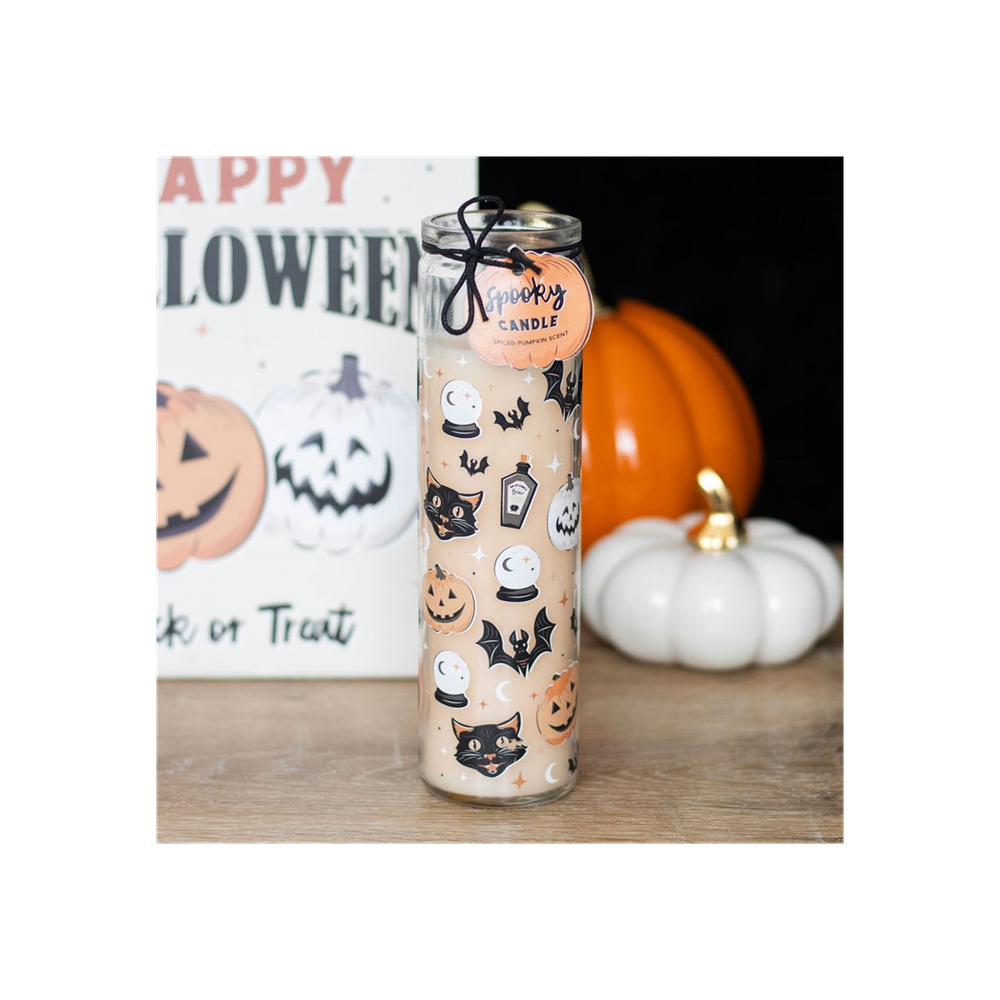 Spooky Spiced Pumpkin Tube Candle - Candles at Gift Moments