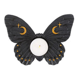 Black Moth Tealight Candle Holder - Candle Holders at Gift Moments