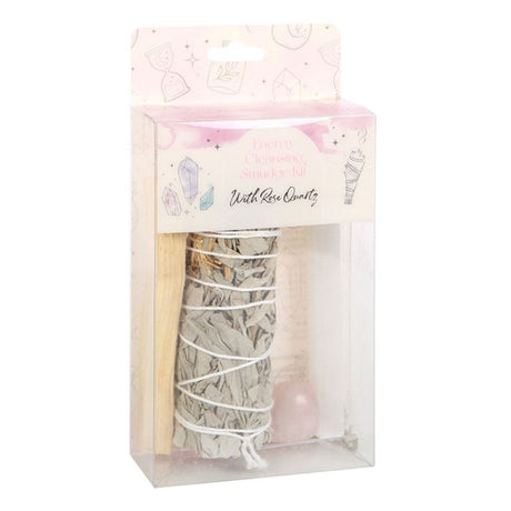 Smudge Kit with Rose Quartz Crystal - at Gift Moments