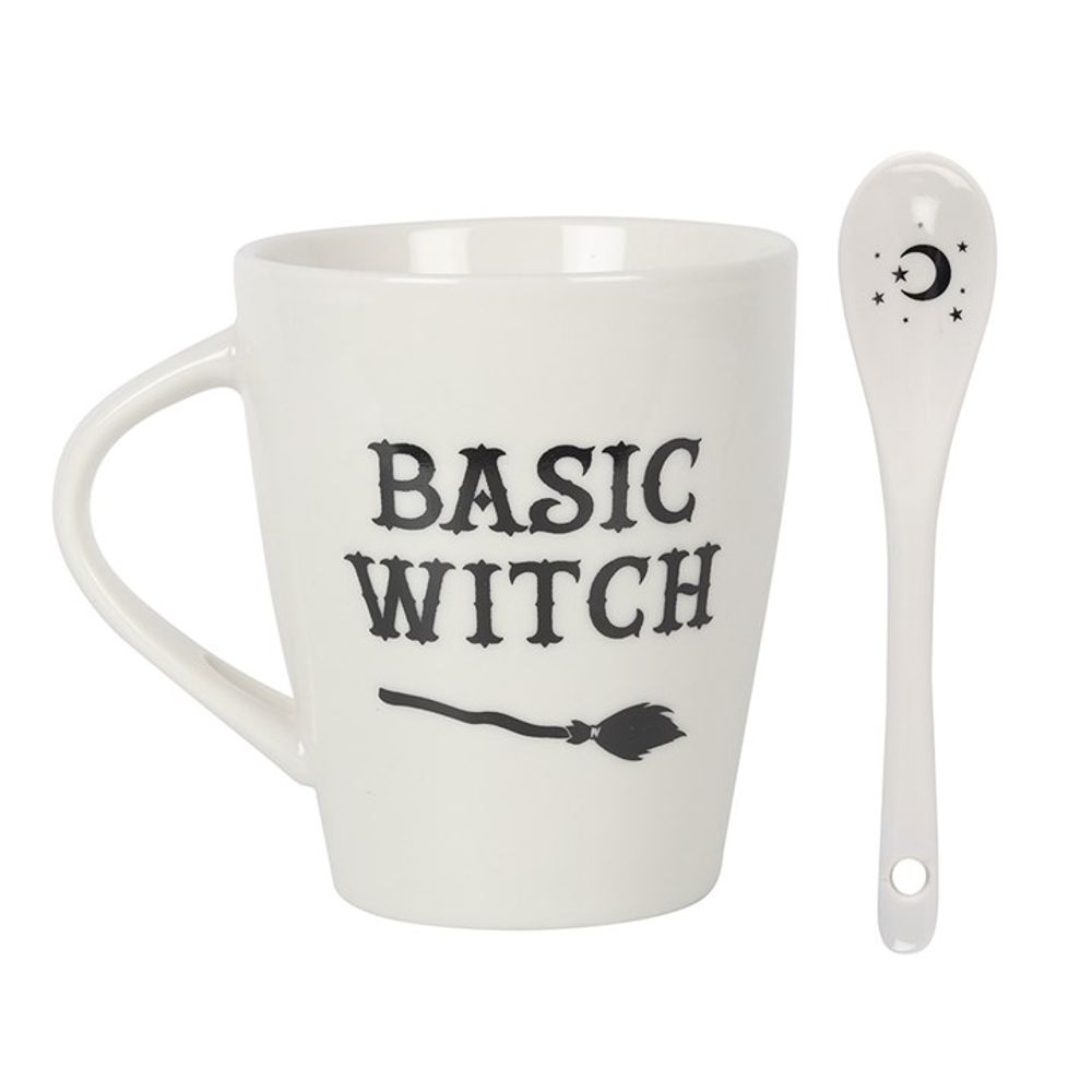 Basic Witch Mug and Spoon Set - Mugs at Gift Moments