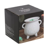 White Pentagram Cauldron Oil Burner - Oil & Wax Burners at Gift Moments