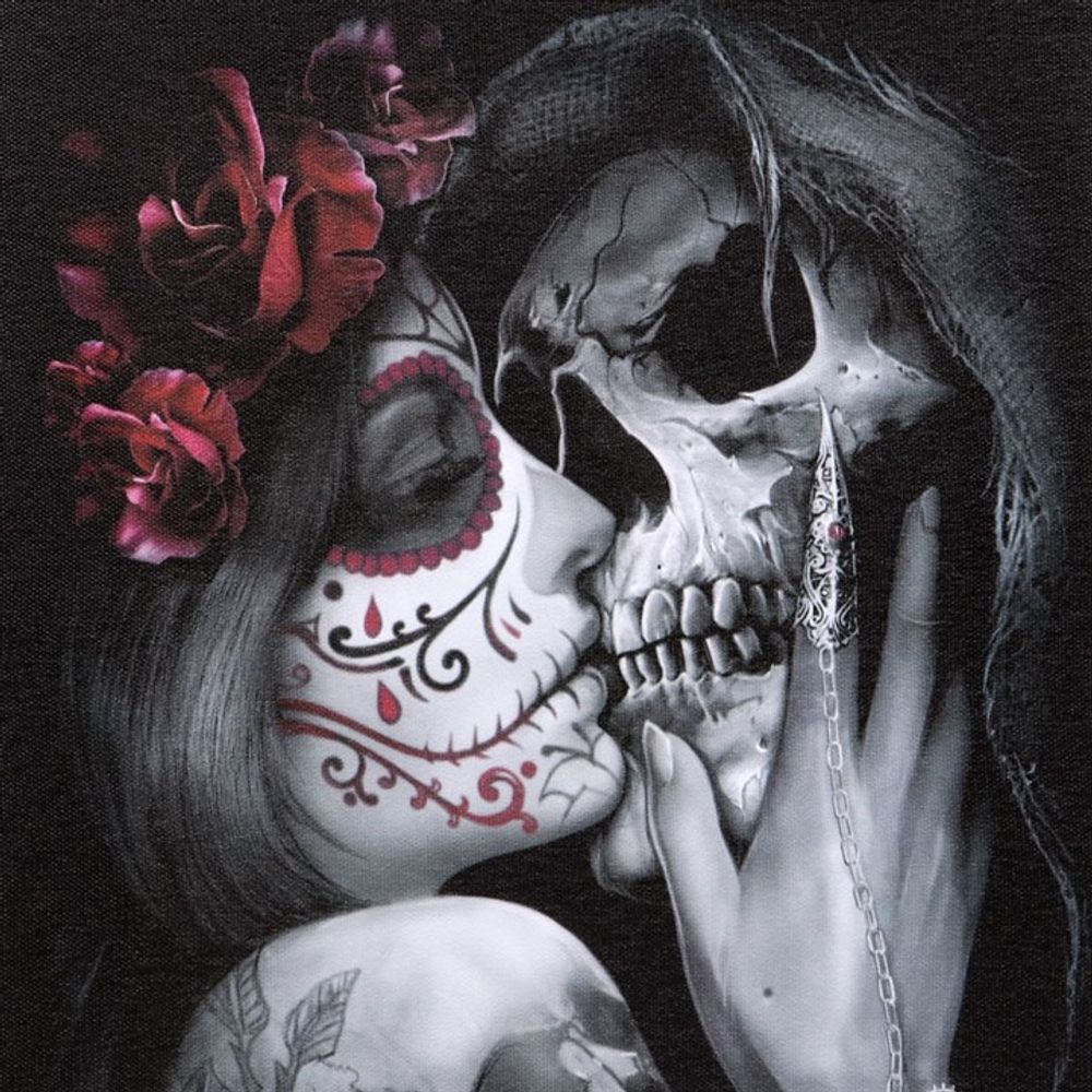 Dead Kiss Canvas Plaque by Spiral Direct - Wall Art at Gift Moments