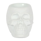 White Skull Oil Burner - Unique Ceramic Fragrance Warmer - Oil & Wax Burners at Gift Moments