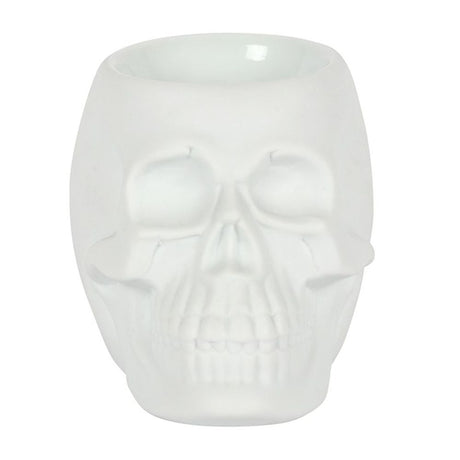 White Skull Oil Burner - Unique Ceramic Fragrance Warmer - Oil & Wax Burners at Gift Moments