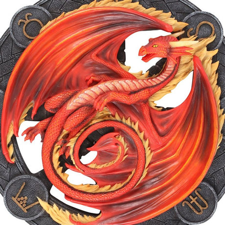 Beltane Dragon Resin Wall Plaque by Anne Stokes - at Gift Moments