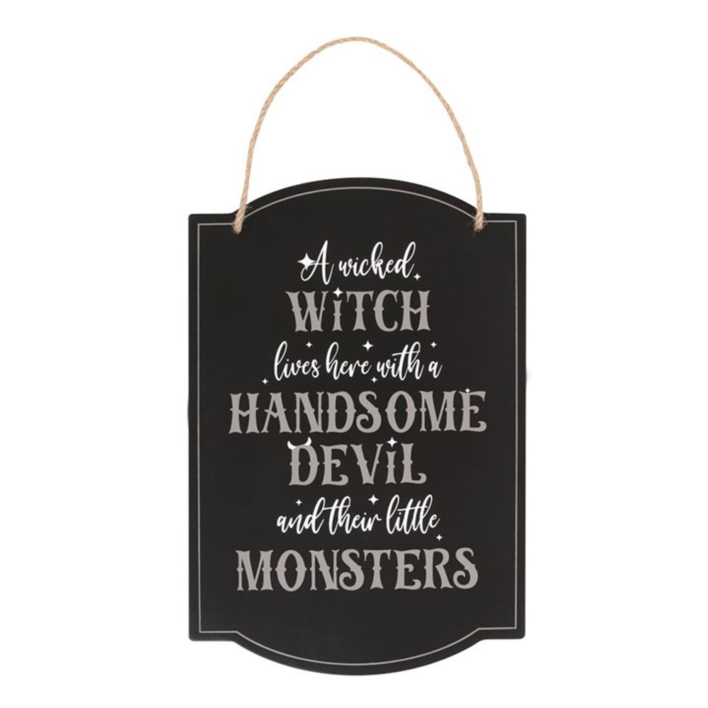 Wicked Witch Family Hanging Sign - Signs & Plaques at Gift Moments