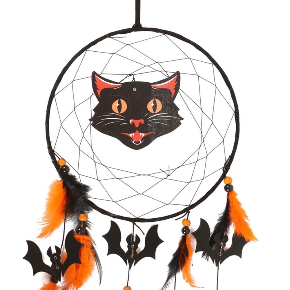 Black Cat Halloween Dreamcatcher - Dreamcatchers at Gift Moments