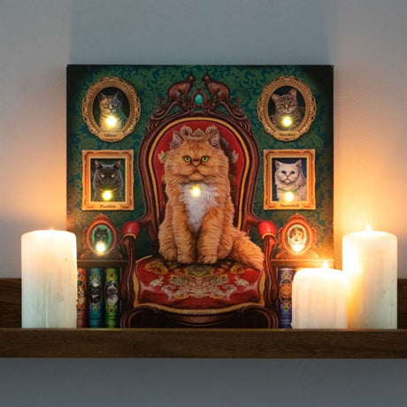 Mad About Cats Light Up Canvas by Lisa Parker - Wall Art at Gift Moments