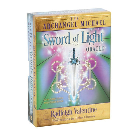 Archangel Michael Sword of Light Oracle Cards by Radleigh Valentine - Tarot Cards at Gift Moments