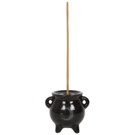 Mystical Moon Cauldron Ceramic Incense Holder - Incense Holders at Gift Moments