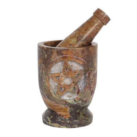 Stone Pentagram Mortar and Pestle - at Gift Moments