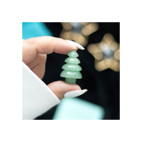 Green Aventurine Crystal Christmas Tree in a Bag - at Gift Moments